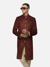 Maroon Tulip Sherwani